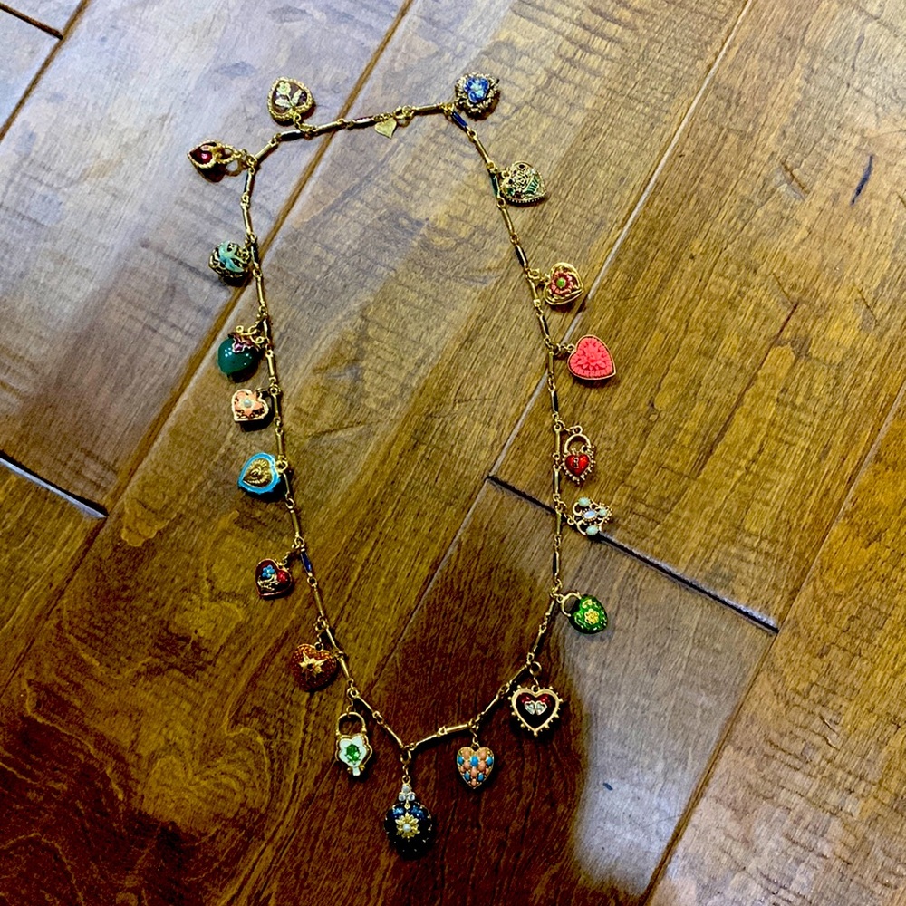 Joan Rivers Flowers and Hearts Necklace